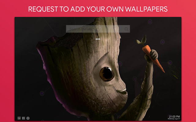 Groot Wallpaper HD Custom New Tab