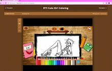 BTS Cute Girl Coloring small promo image