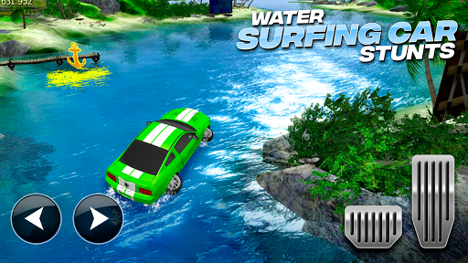 Water Surfing Car Stunts