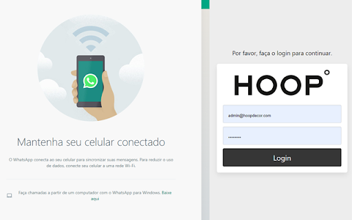 HoopCRM for WhatsApp Web