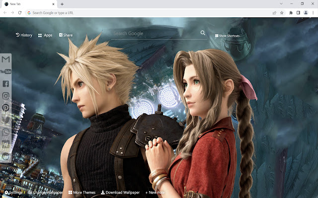 Final Fantasy 7 Remake Wallpaper chrome extension