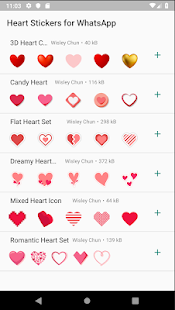 Heart Stickers for WhatsApp (WAStickerAp
