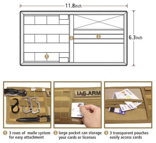 Title 1, Tactical Vehicle Sun Visor Clip Multifunctional...