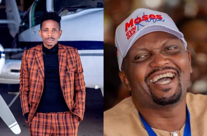 Eric Omondi congratulates Moses Kuria