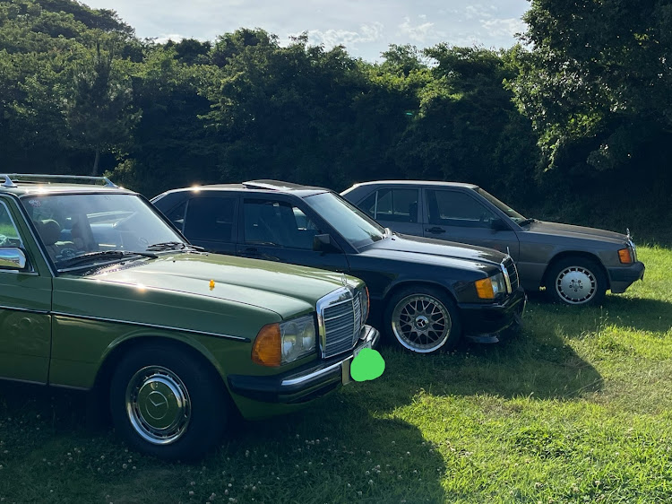 190シリーズのW201・田の上キャンプ場・アジフォルニアBBQ2025・W124・W123に関するカスタム事例の投稿画像5枚目