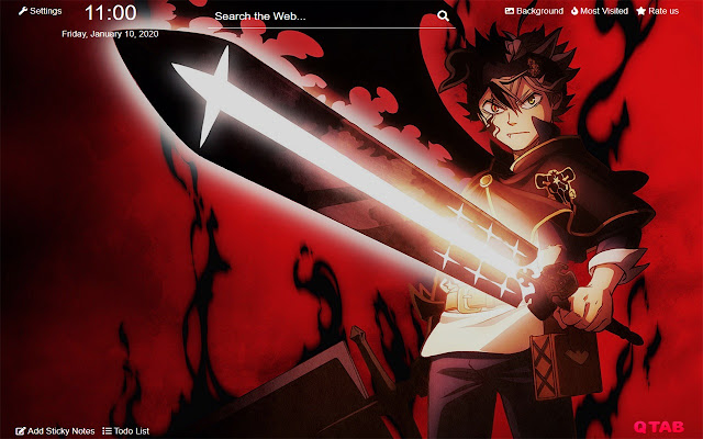 Black clover Wallpapers Black clover New Tab