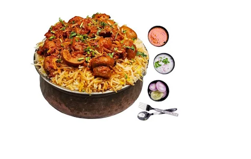 Mushroom Dum Biryani