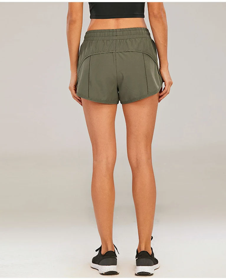 Pantalon de yoga femme multi-poches, séchage rapide, absorbant la transpiration, pour la course, le sport et les loisirs.