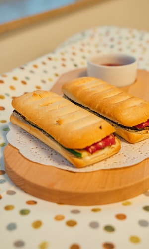 Much like an American breakfast sandwich, Italians enjoy pressed sandwiches occasionally for breakfast.