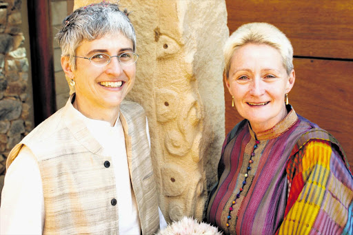 US citizen Kathy Mulvey, left, and her spouse, Patricia Lambert