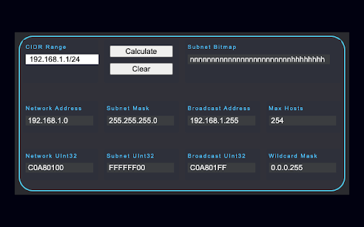 CIDR-X CIDR Calculator