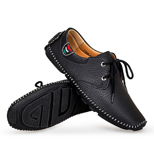 Title 4, Mens Casual Leather Sneakers British Style. Co...