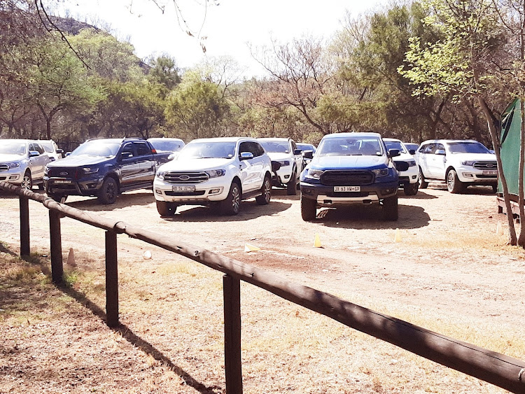 We joined a group of Ford Ranger and Everest SUV owners at an off-road driving course. Picture: PHUTI MPYANE