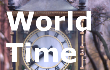 World Time chrome extension
