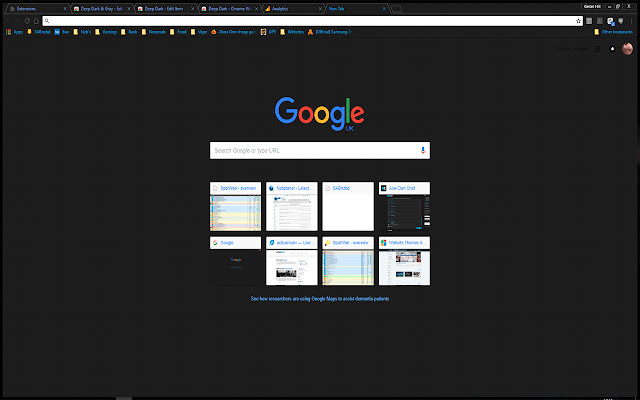 Deep Dark chrome extension