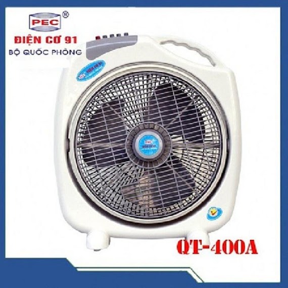 Quạt Tản Điện Cơ 91 Qt - 400A Chuyển Hướng Điện, Đổ Tự Ngắt, Sải Cánh 35Cm