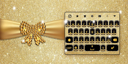 Gold Diamond Keyboard Theme