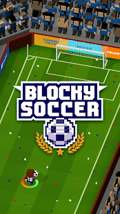  Blocky Soccer: miniatura da captura de tela  