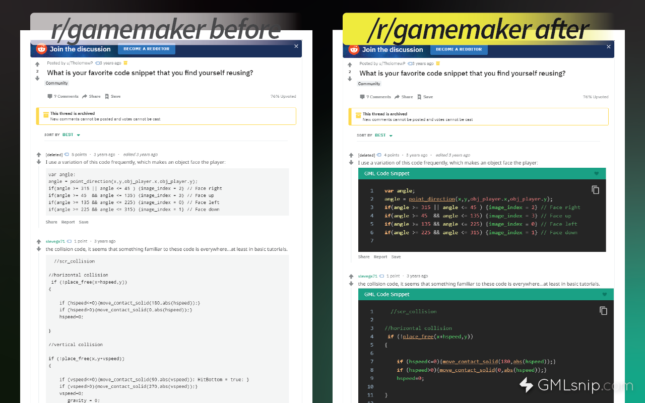 GML Syntax Highlighter Preview image 5