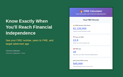 FIRE Calculator - Financial Independence screenshot 2