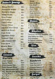 The Hungry House menu 1