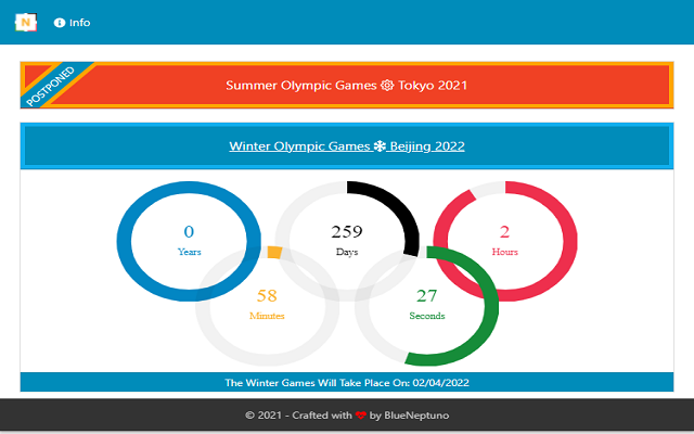 Next Olympic Games Countdown Preview image 2