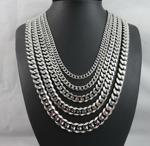 Title 12, European and American titanium steel Cuban chain
