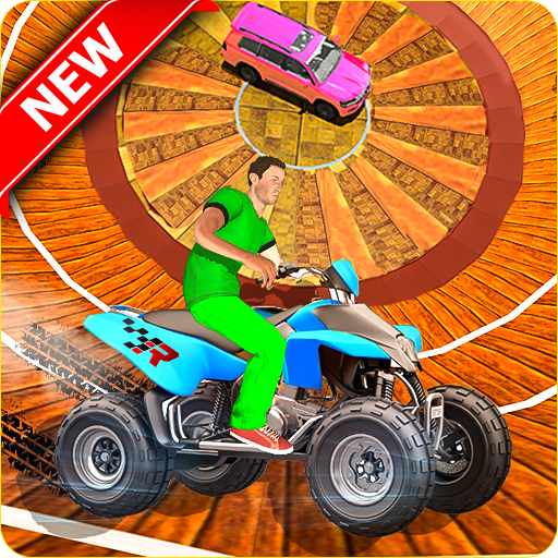 ATV Quad Bike Stunts - Well of Death Mania 2020