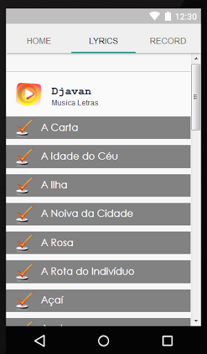 Djavan Letras