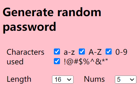 random password generator Preview image 0