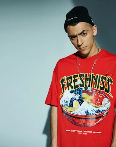 Personality printed hiphop short-sl - 1