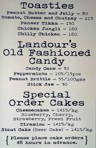 Landour Bakehouse menu 4