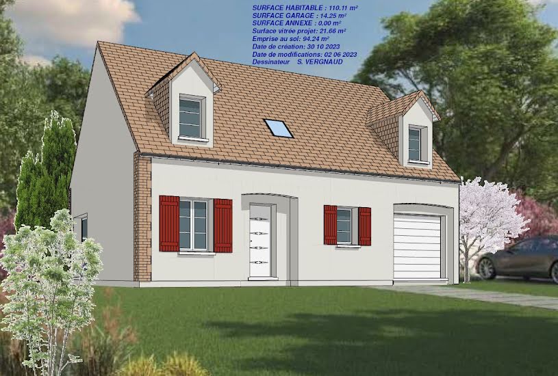  Vente Terrain + Maison - Terrain : 448m² - Maison : 110m² à Beauvais (60155) 