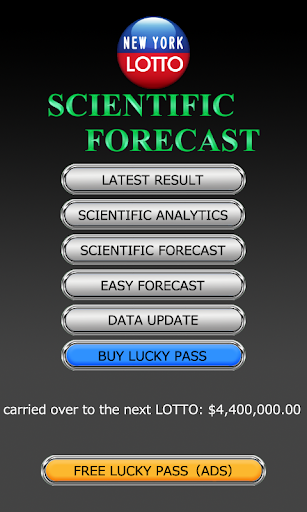 NY LOTTO SCIENTIFIC FORECAST