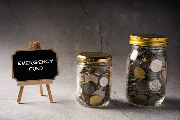 Aim for emergency savings of three to six months’ of living expenses.