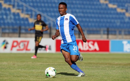 Mlondi Dlamini of Maritzburg Utd during the Absa Premiership match between Maritzburg United and Cape Town City FC at Harry Gwala Stadium on May 01, 2017 in Durban, South Africa. Image: Steve Haag/Gallo Images