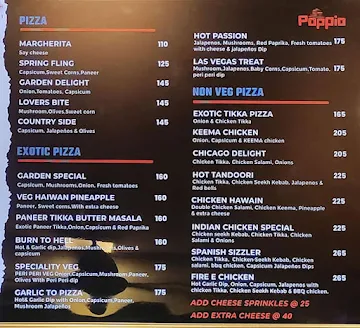 Poppio menu 