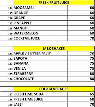 Akshara Grand menu 1