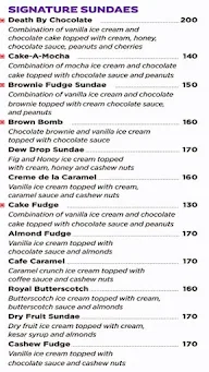 Corner House Ice Cream menu 2