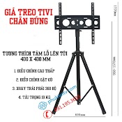 Giá Treo Tivi 3 Chân Đứng Dang Cọc 502A 32 - 55 Inch - Xoay 360 Độ [ Rẻ Hơn Nb Ava1500 ]