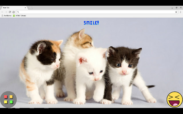 Smile New Tab chrome extension