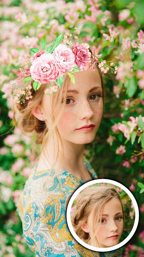 Photo Booth Heart Effect Flower Crown приложение app для андроинд