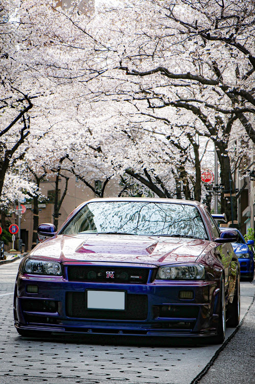 スカイライン GT-Rの首都圏緊急事態宣言・2020桜とコラボ・三密は避けましょう❗️に関するカスタム事例の投稿画像1枚目