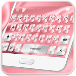 Cover Image of Download Pink Silk Keyboard Theme 6.0 APK