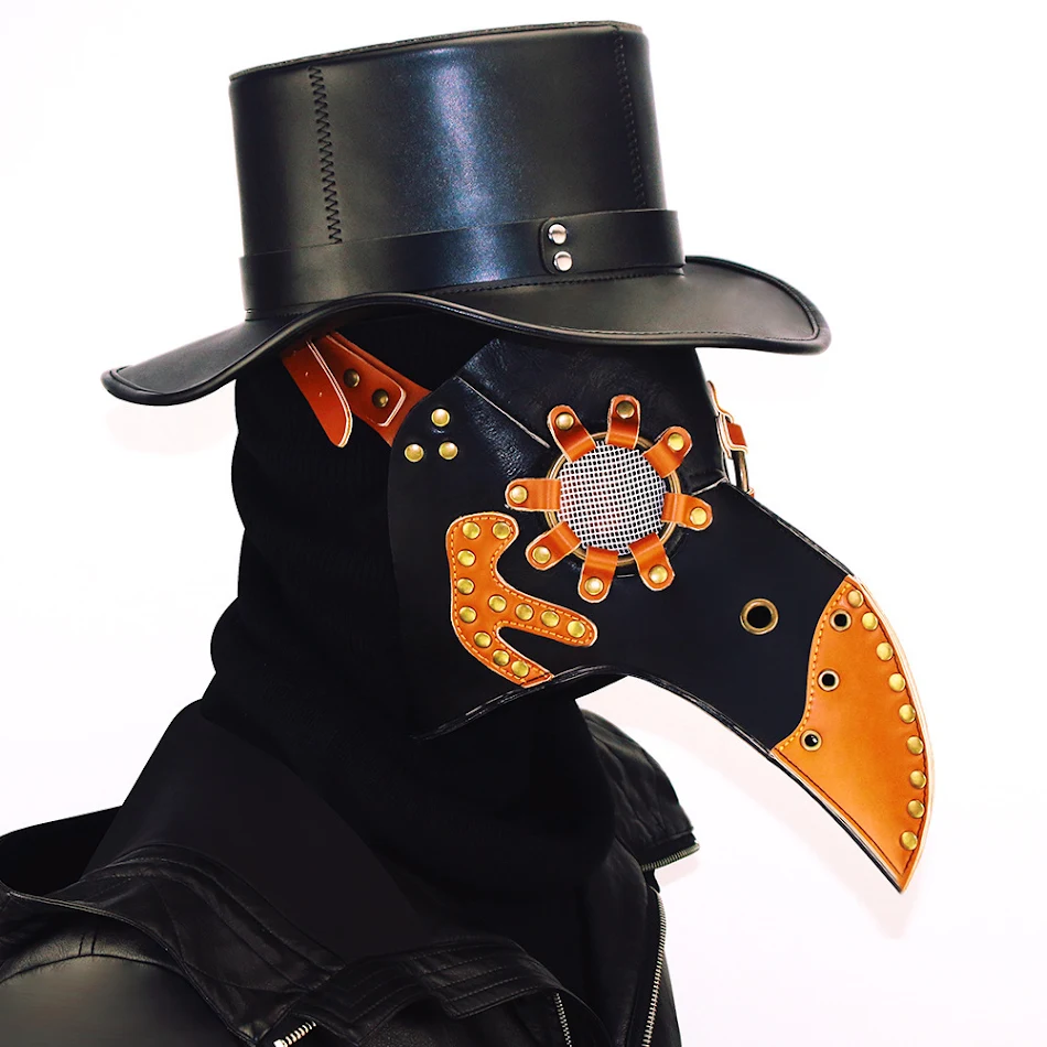 Steampunk maska sa ptičjim kljunom za maskenbal za žene, ukras za glavu za kostimirane zabave i tematske događaje.
