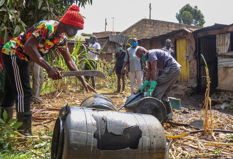 Black Pen CBO destroys drums used to store fermenting liquor