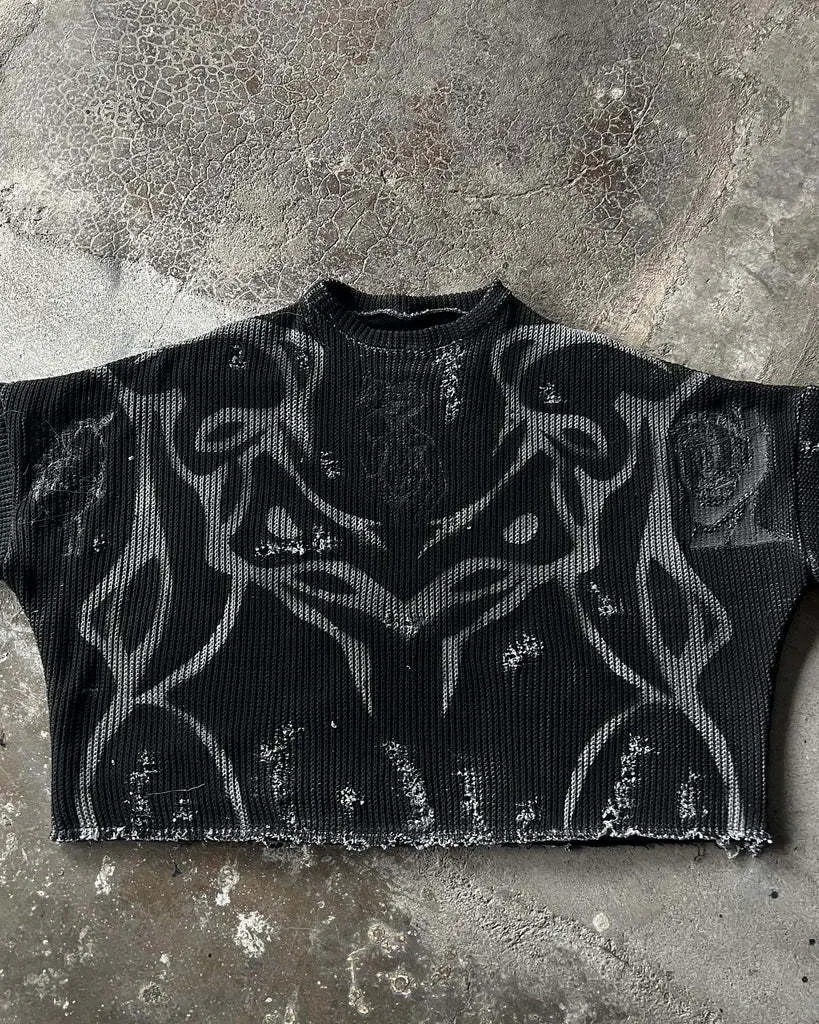 Title 5, Moletons Ripped Street Tide para homens e mulhe...