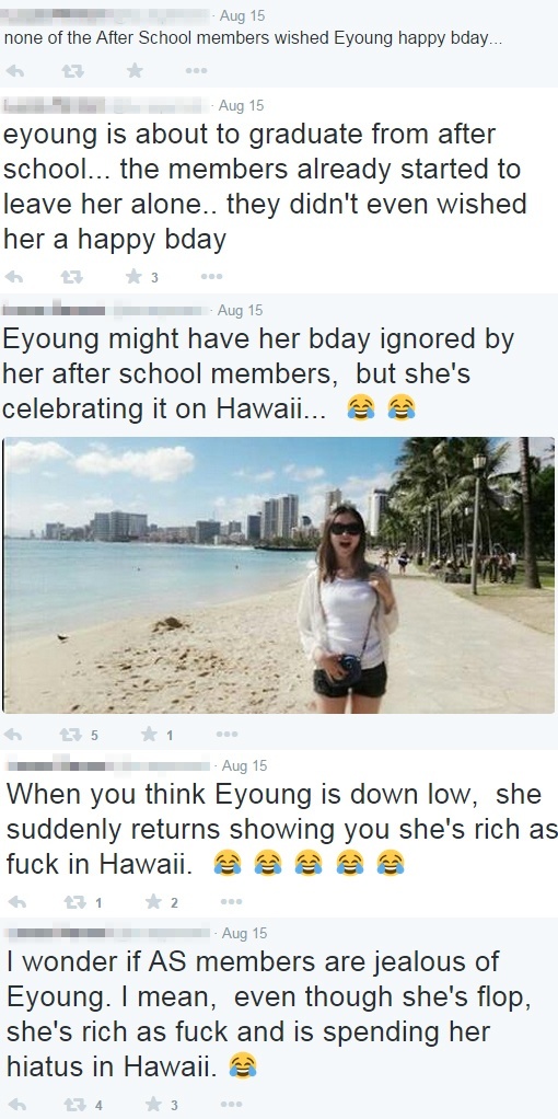 Fan about E-young and After School