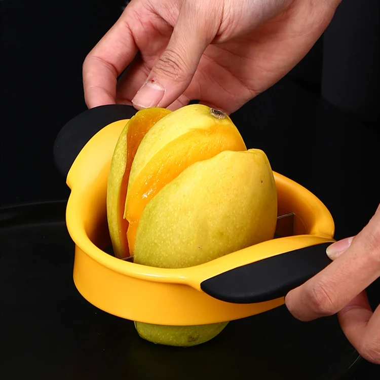 Mango Dicer, Schiller & Vleesverwijderaar met Mat Materiaal Handvat. Eenvoudig en efficiënt mango's bereiden.