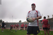 Dick Muir prepares to put the Lions through their paces at the Johannesburg Stadium. 
